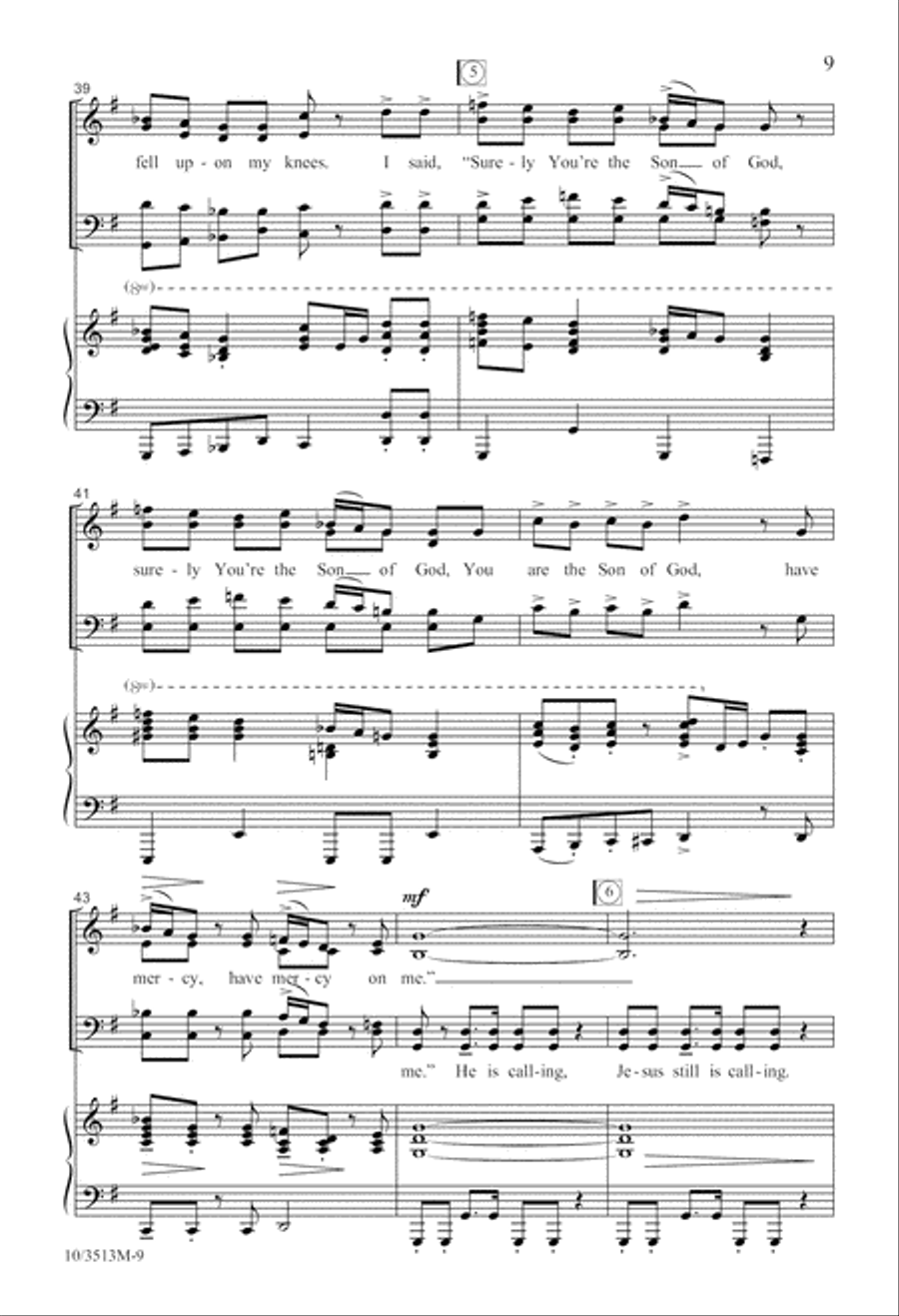 Walking 'Cross the Sea 4-Part scores gallery preview page 9