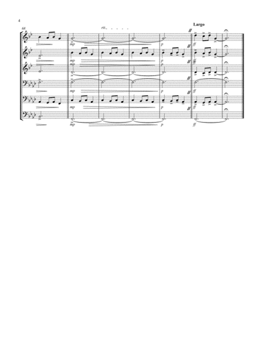 Carol of the Bells (F min) (Brass Sextet - 3 Trp, 2 Trb, 1 Tuba) image number null