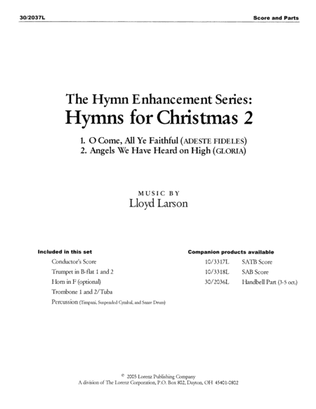 Book cover for Hymns for Christmas 2 - Brass and Percussion Score and Parts