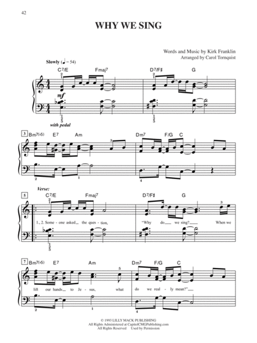 Top-Requested Contemporary Gospel Sheet Music