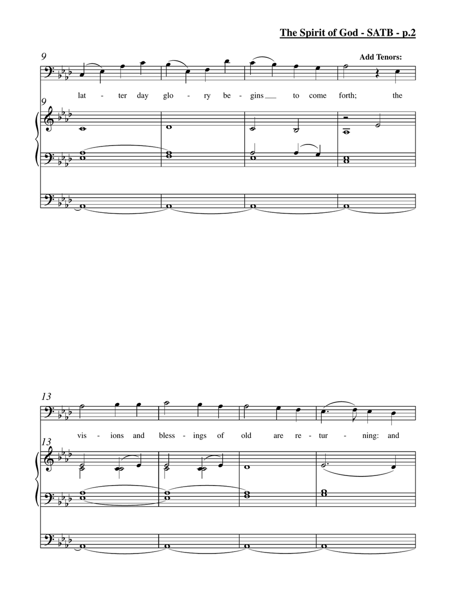 The Spirit of God (SATB) 4-Part scores gallery preview page 3