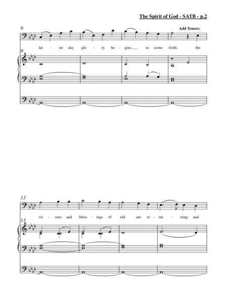 The Spirit of God (SATB) image number null