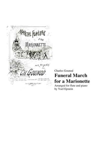 Charles Gounod Funeral March for a Marionette, for flute and piano image number null