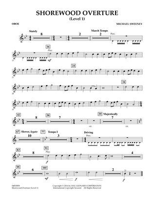 Shorewood Overture (for Multi-level Combined Bands) - Oboe (Level 1)