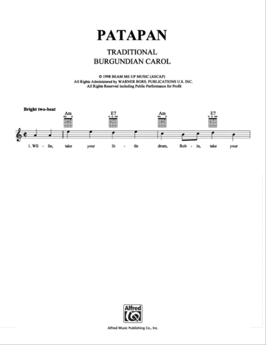 Patapan Christmas scores gallery preview page 1