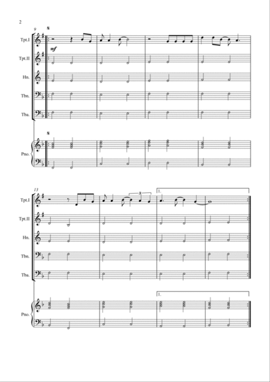 Don't Stop Believin' Don't Stop Believin' Brass Quintet scores gallery preview page 2
