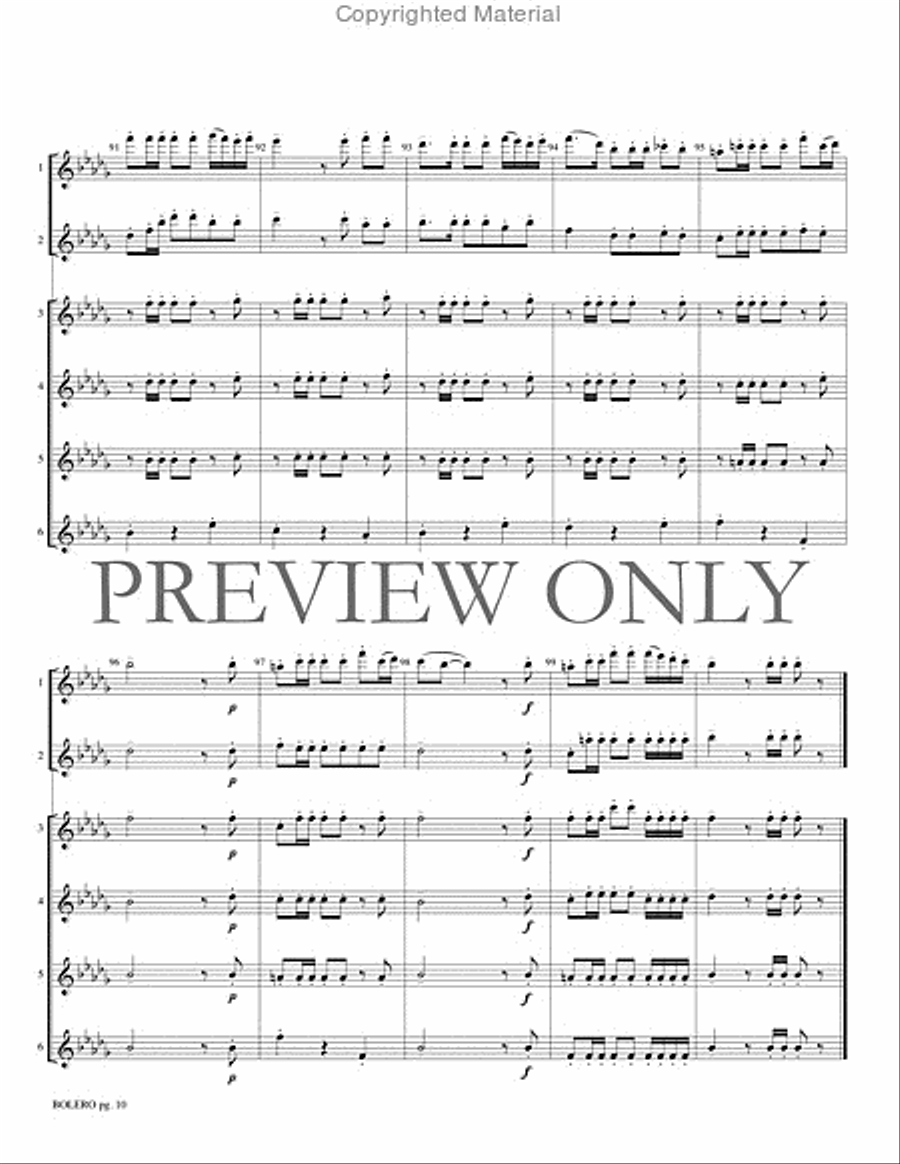 Bolero Small Ensemble scores gallery preview page 11