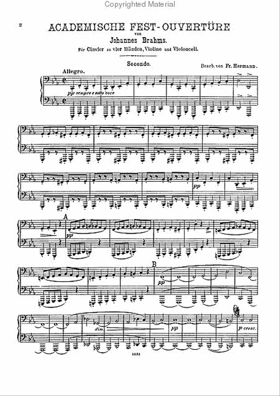 Academic Overture Violin scores gallery preview page 2