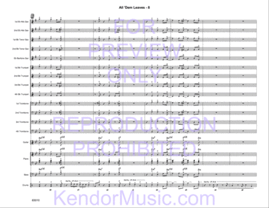 All 'Dem Leaves Jazz Ensemble scores gallery preview page 10
