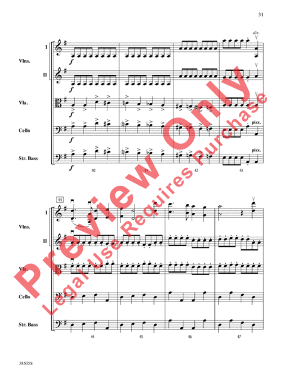 A Wisconsin Tableau String Orchestra scores gallery preview page 32