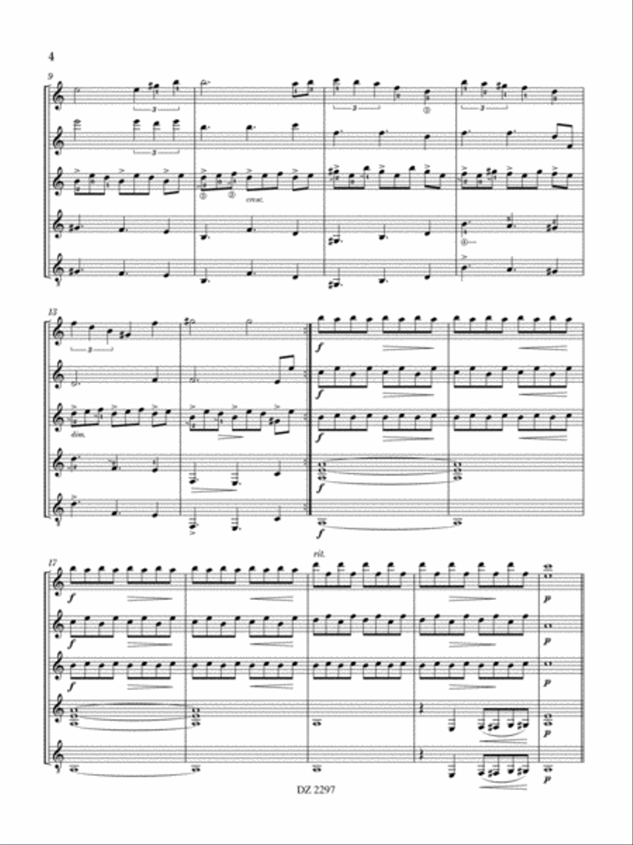 Milonga para guitarras alla grande Guitar Ensemble scores gallery preview page 4