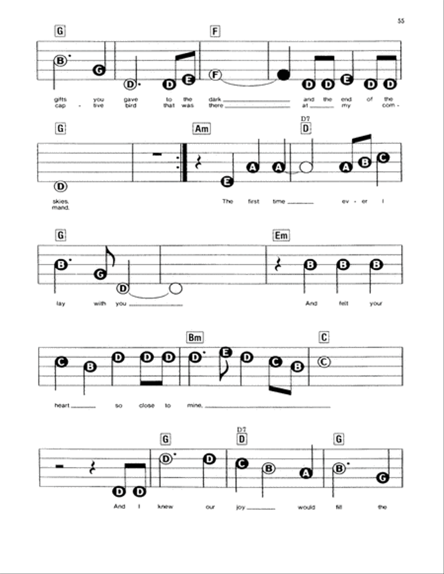 The First Time Ever I Saw Your Face Electronic Keyboard scores gallery preview page 2