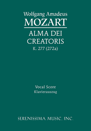 Book cover for Alma Dei creatoris, K.277/272a