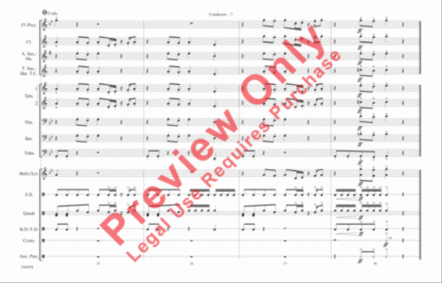 Play That Funky Music Marching Band scores gallery preview page 8