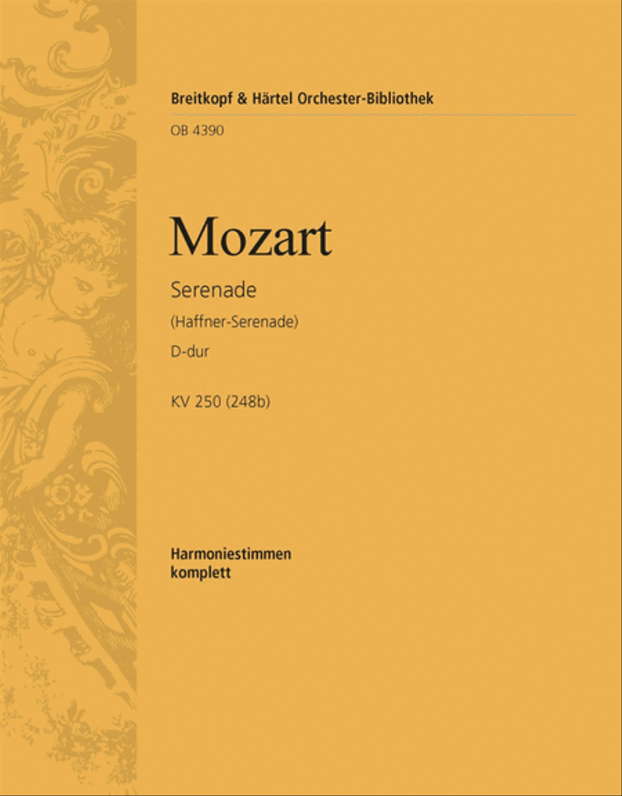 Serenade in D major K. 250 (248b) by Wolfgang Amadeus Mozart Orchestra - Sheet Music