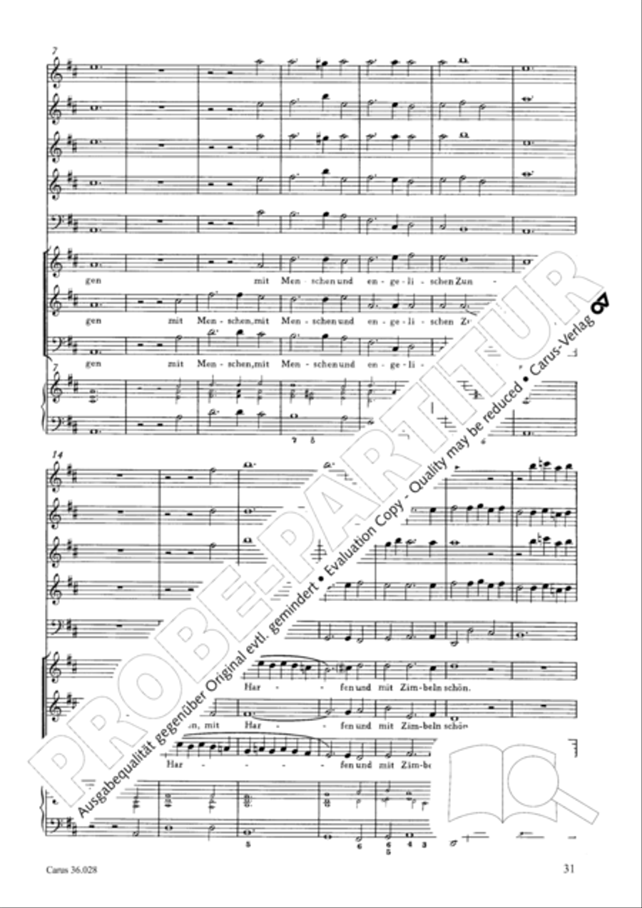 Wake, o wake and hear the voices 3-Part scores gallery preview page 31