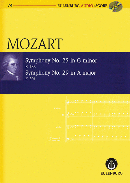 Symphony No. 25 G Minor K183 and Symphony No. 29 A Major K201