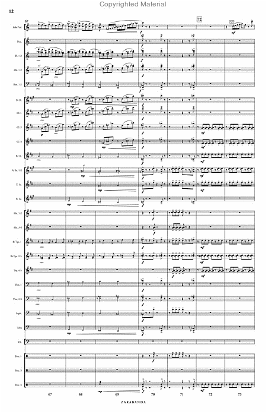 Zarabanda Concert Band scores gallery preview page 13