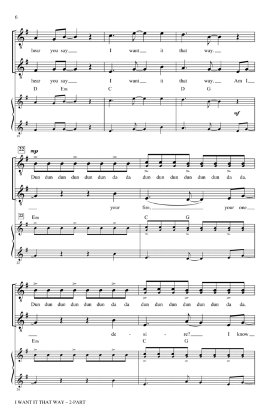 I Want It That Way (arr. Nathan Howe) A Cappella scores gallery preview page 4