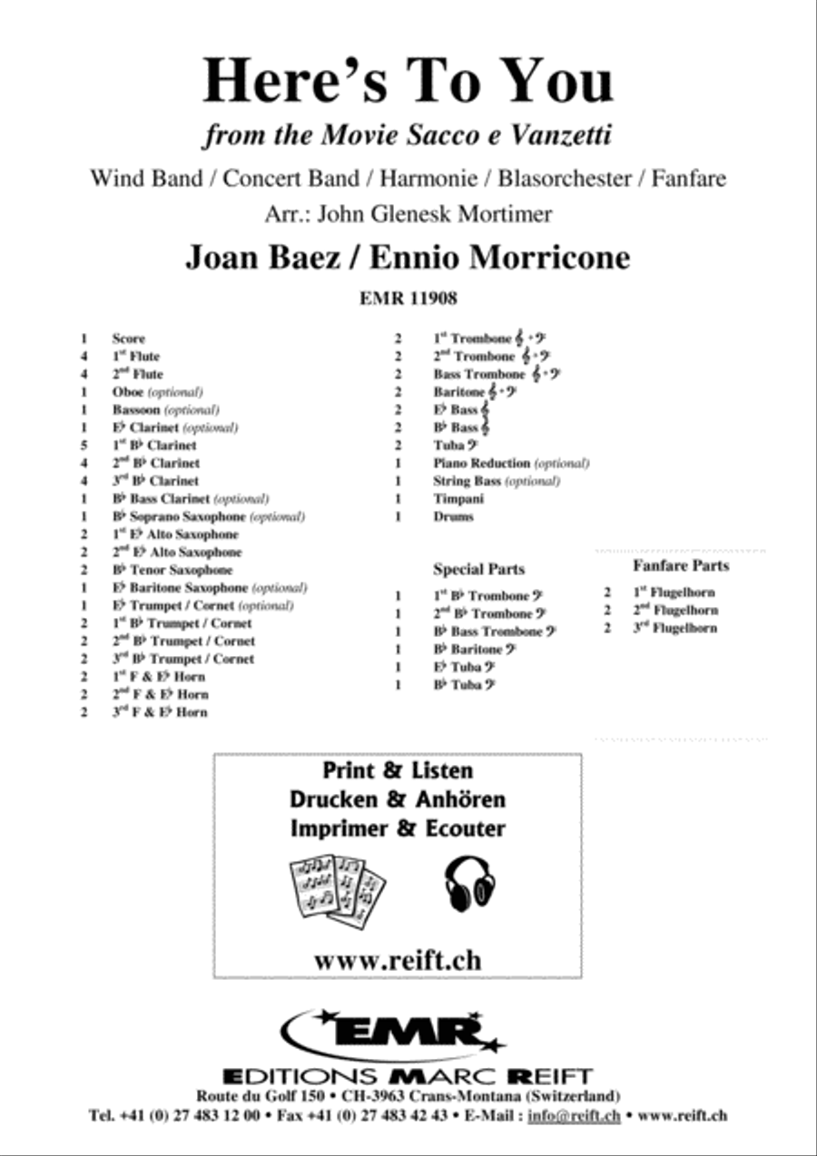 Here's To You Concert Band scores gallery preview page 2
