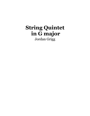 String Quintet in G major