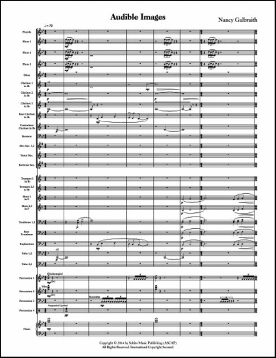 Audible Images Audible Images Concert Band scores gallery preview page 3