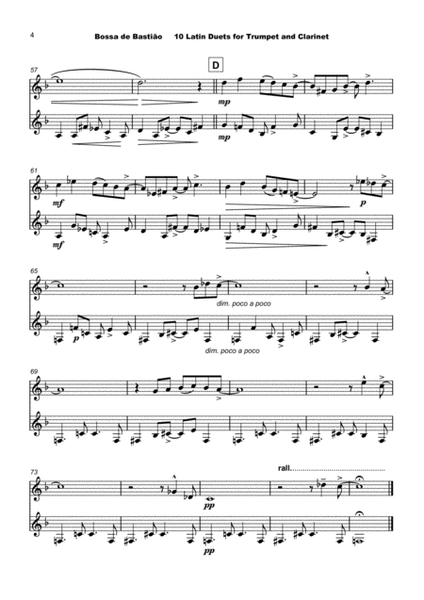10 Latin Duets, for Trumpet and Clarinet by David McKeown Clarinet - Digital Sheet Music