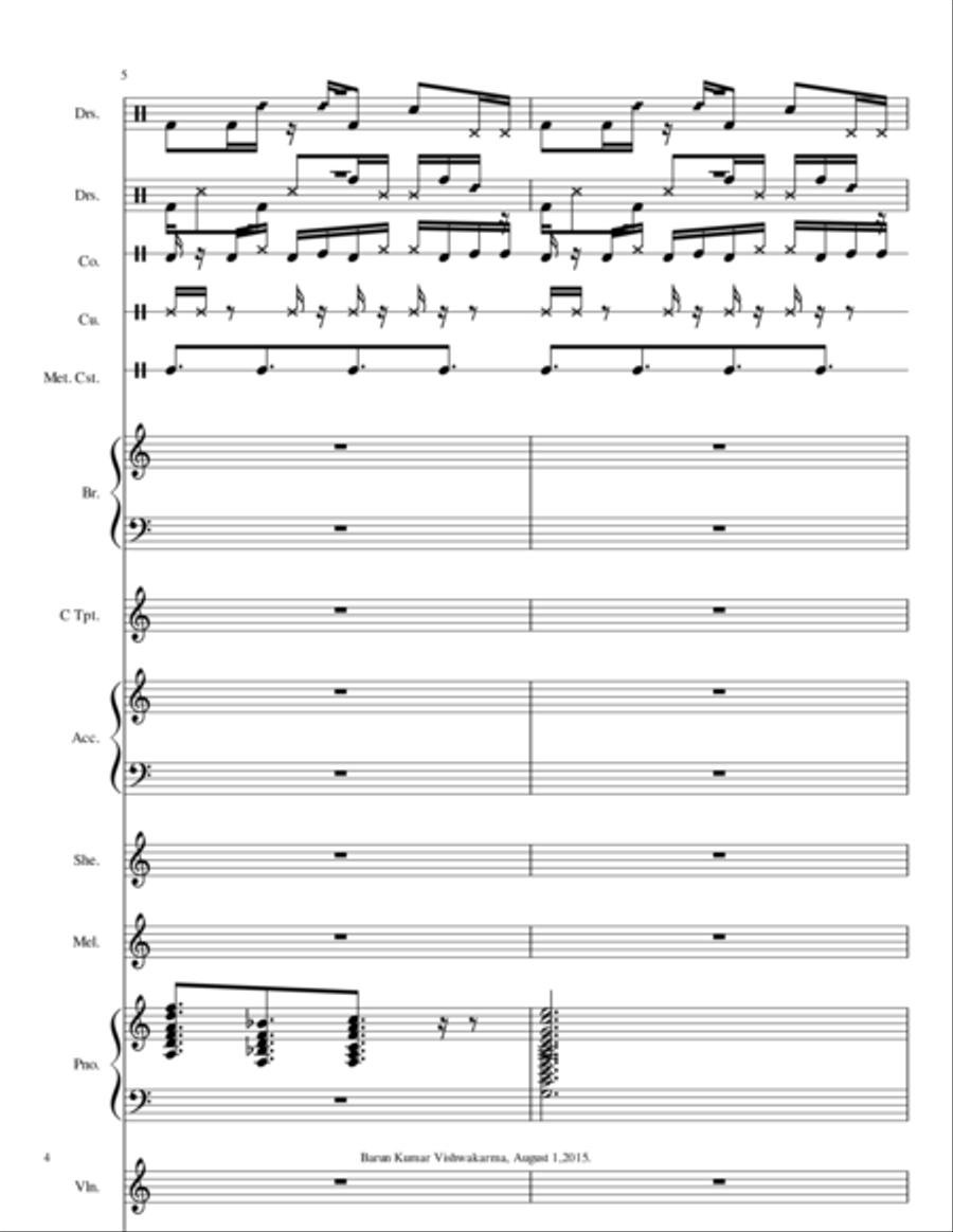 Barun4WaltzFilmDanceMusic Small Ensemble scores gallery preview page 9
