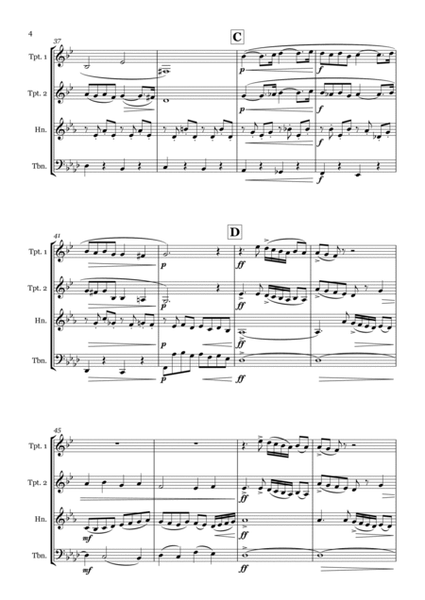 Pavane by Gabriel Faure - Brass quartet image number null