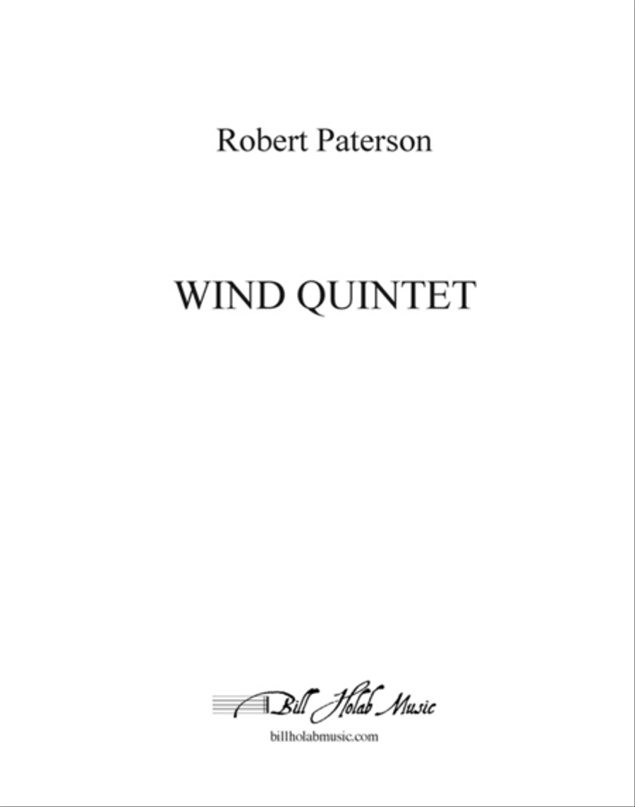 Wind Quintet (score and parts) Woodwind Quintet scores gallery preview page 1