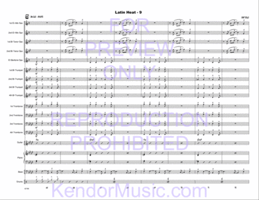 Latin Heat Latin Heat Jazz Ensemble scores gallery preview page 23