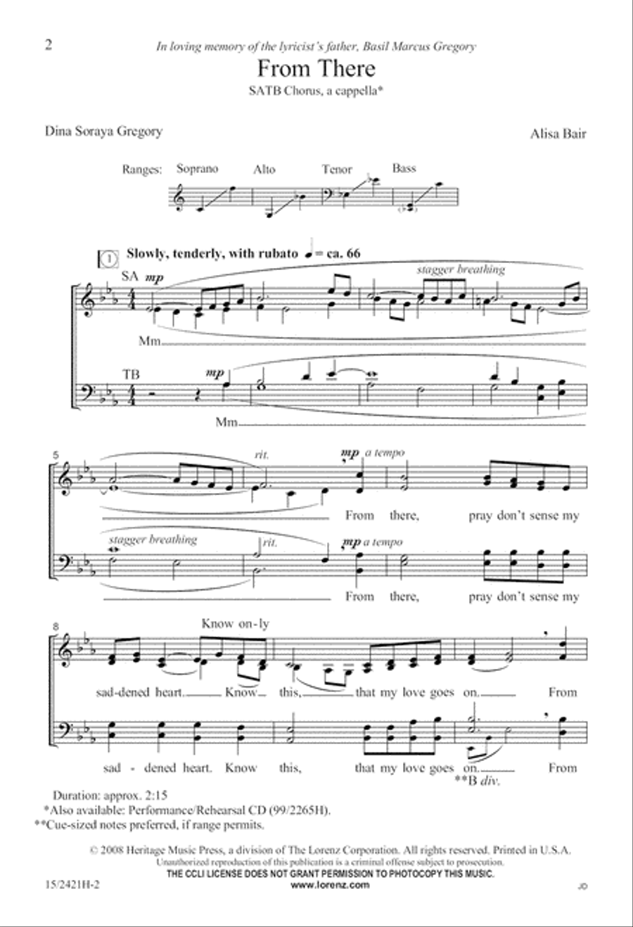 From There 4-Part scores gallery preview page 2