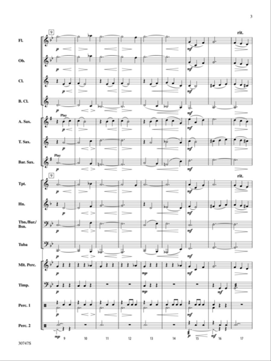 Coventry Carol Concert Band scores gallery preview page 3