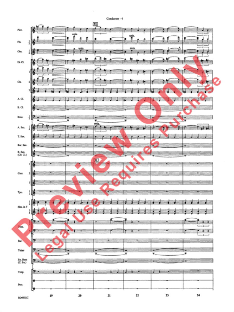 Symphony No. 3 for Band Concert Band scores gallery preview page 7