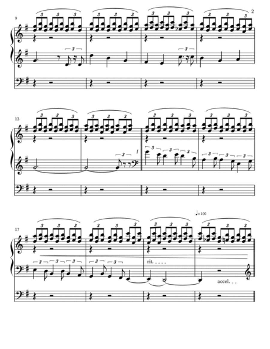 Carillon on a Birthday Song Organ Solo scores gallery preview page 2