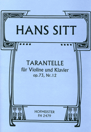 Book cover for Tarantelle, op. 73/12