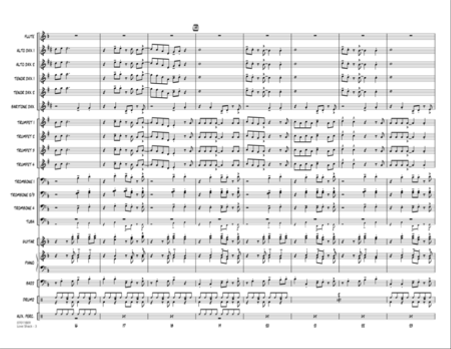 Love Shack - Full Score Jazz Ensemble scores gallery preview page 3