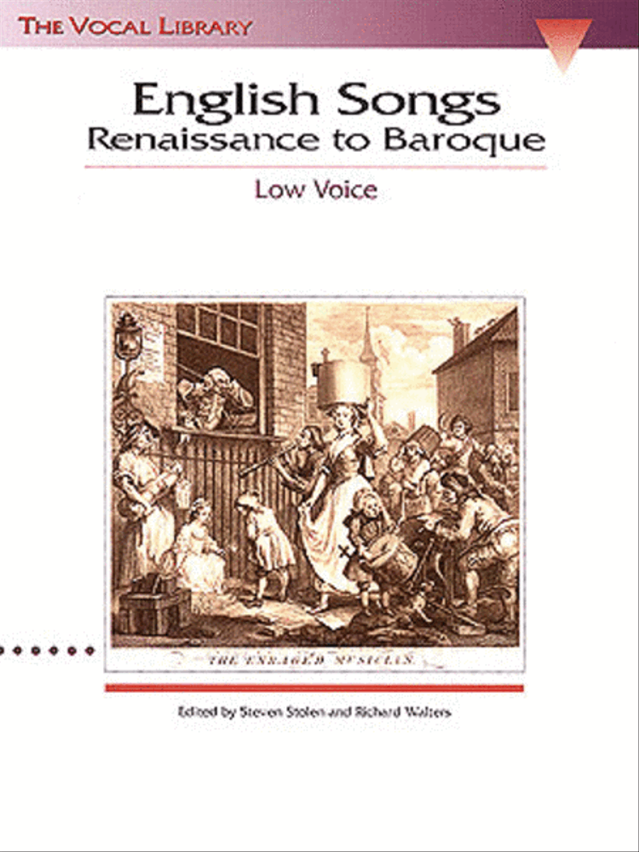 Book cover for English Songs: Renaissance to Baroque