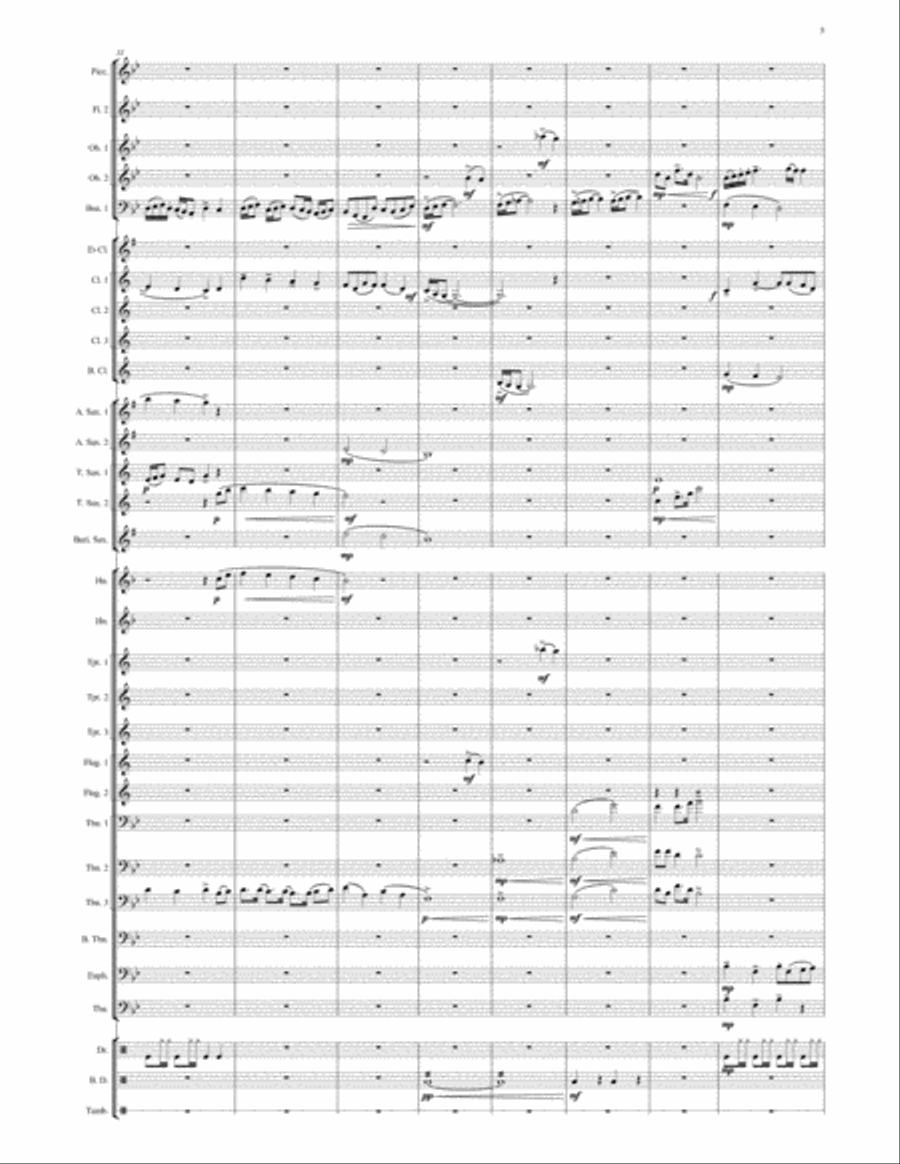 Way West of Wetherby - Windband Concert Band scores gallery preview page 5
