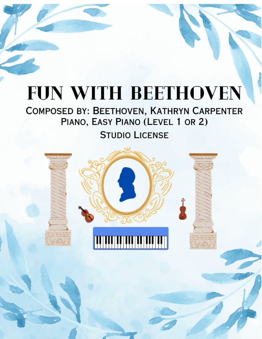 Fun with Beethoven (Easy Piano, Studio License) Piano Method scores gallery preview page 1