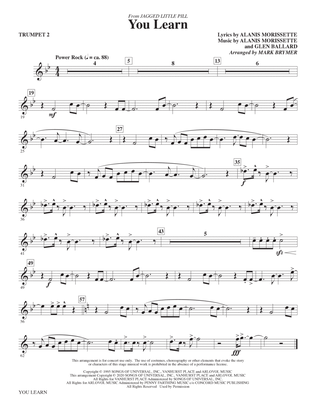 You Learn (from Jagged Little Pill) (arr. Mark Brymer) - Trumpet 2