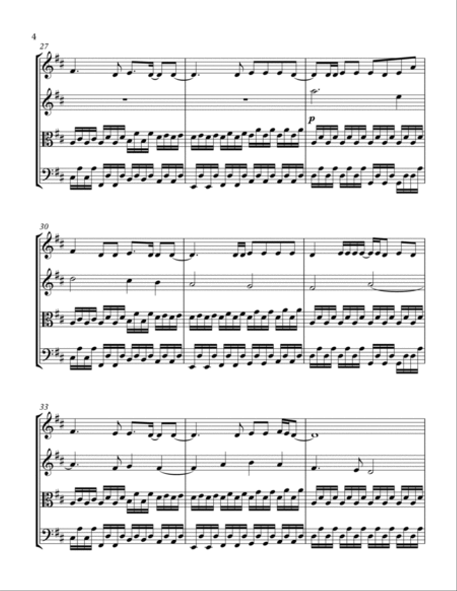 Here On Out Here On Out String Quartet scores gallery preview page 4
