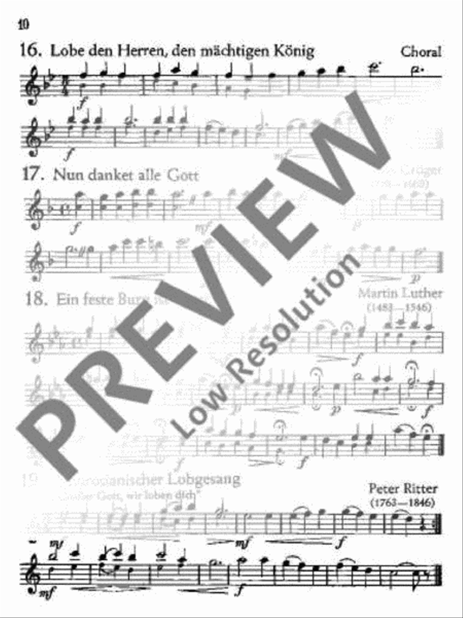 Für Feiern und Feste Clarinet scores gallery preview page 11