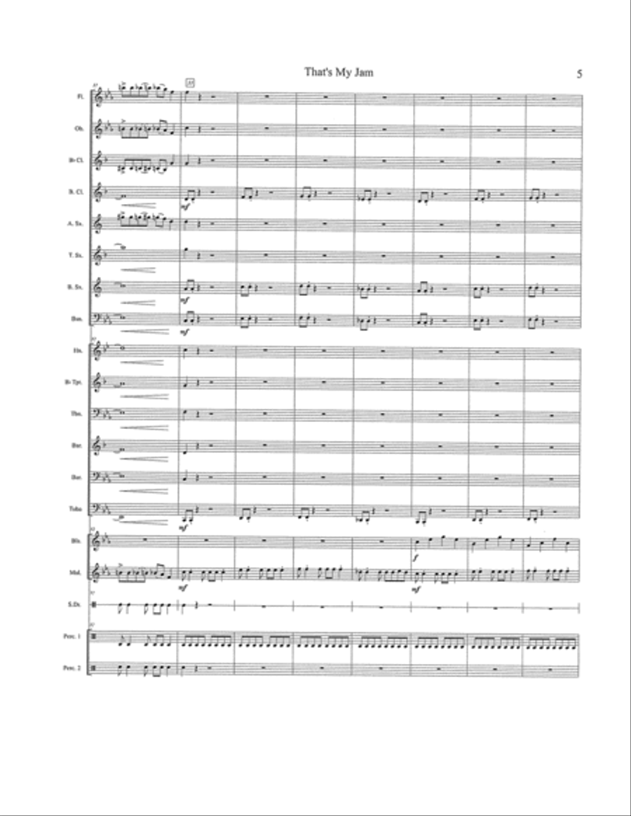That's My Jam That's My Jam Concert Band scores gallery preview page 5