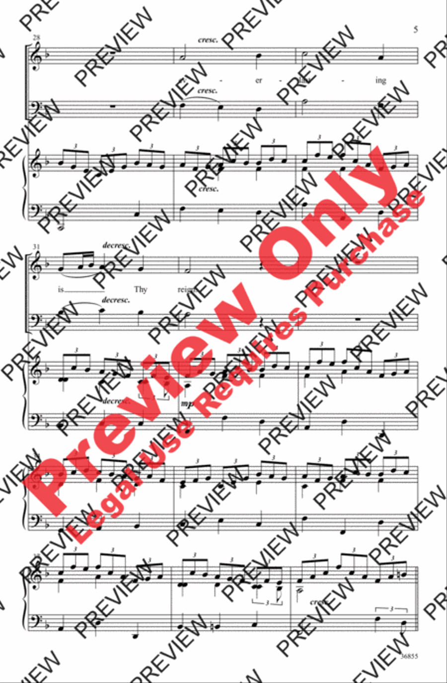 Surround Him with Praise Surround Him with Praise 2-Part scores gallery preview page 5