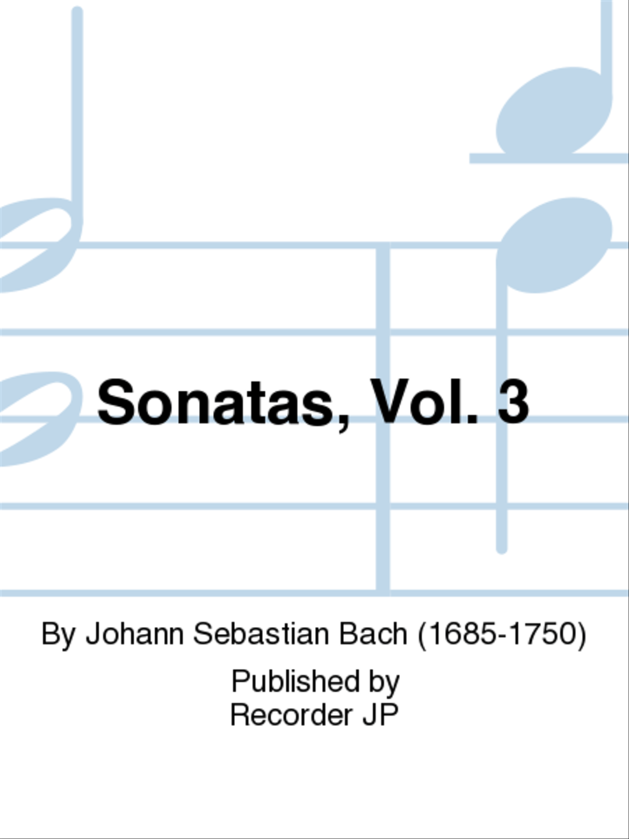 Sonatas, Vol. 3 Alto Recorder scores gallery preview page 1