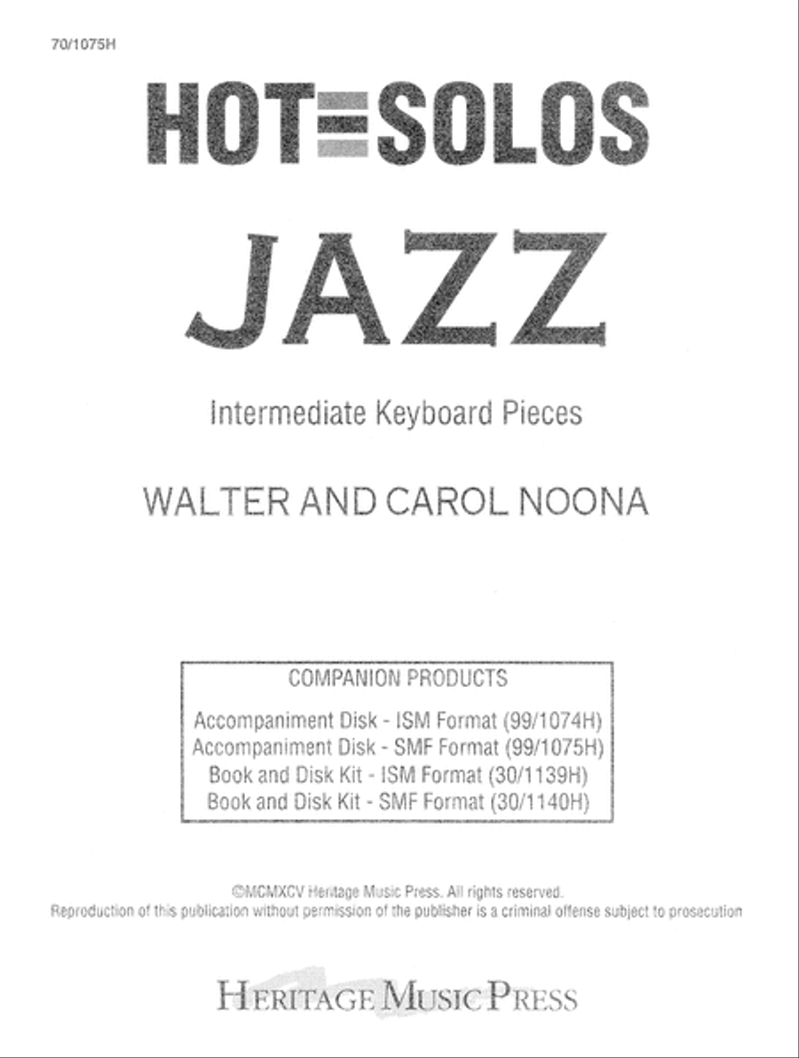 Hot Solos Jazz Hot Solos Jazz Piano Solo scores gallery preview page 3