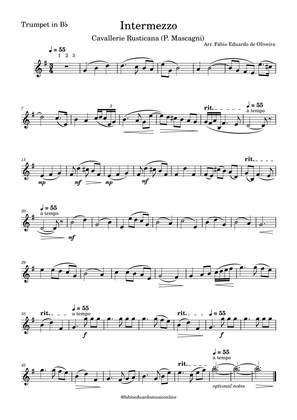 Intermezzo (Cavalleria Rusticana) - Easy Arrangement