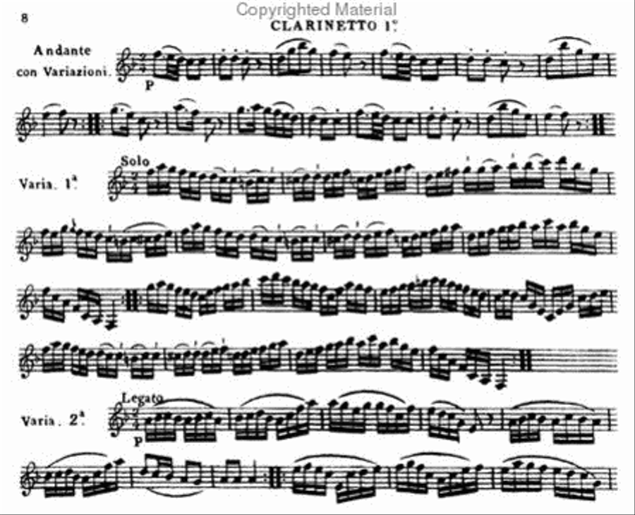 Three duos concertants for two clarinets Clarinet Duet scores gallery preview page 2