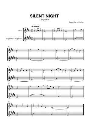 Franz Xaver Gruber - Silent Night (Beginner) (for Oboe and Soprano Saxophone)